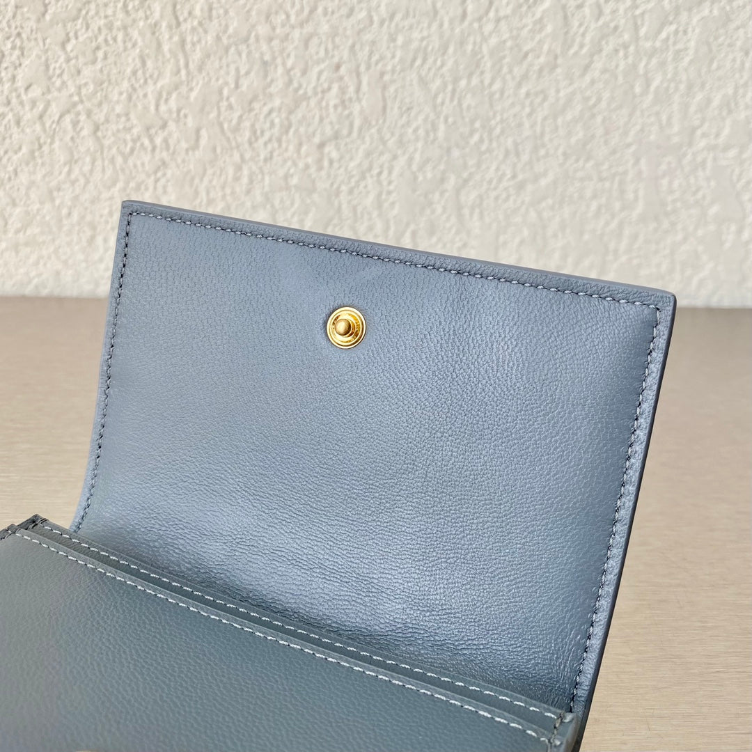 BV- 大格翻盖卡包 小羊皮 12.2×7.5×2.5cm