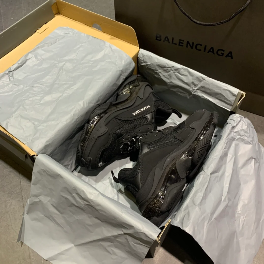 Li Shi - Папины кроссовки - Подошва с воздушной подушкой - Черные