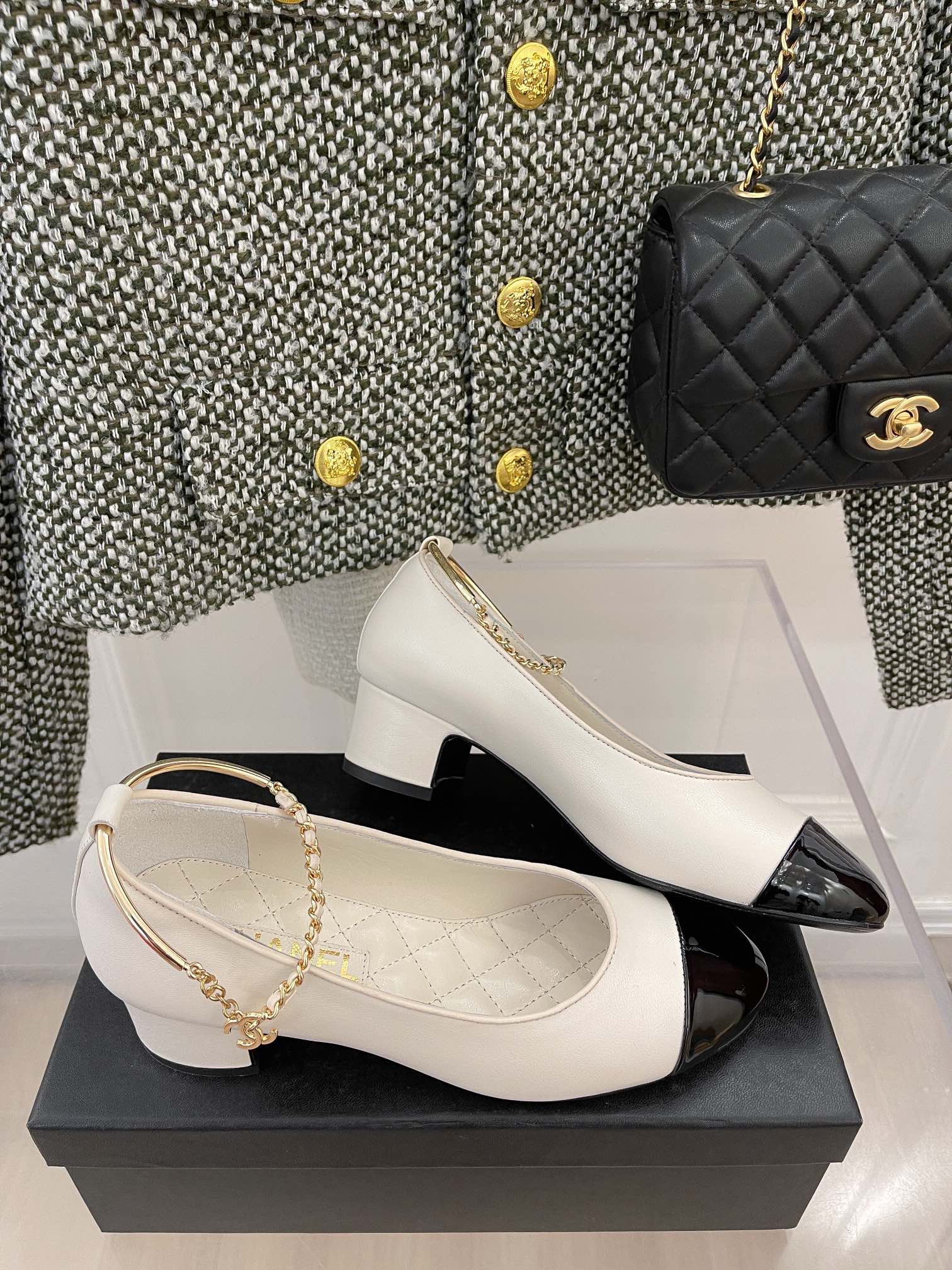 Chanel - Изысканная цепочка - Туфли Мэри Джейн - 1