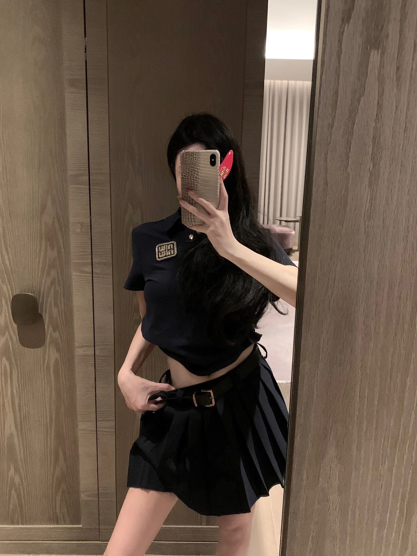 Miu Miu - 2404 - Новая плиссированная юбка весна/лето - пояс в комплекте