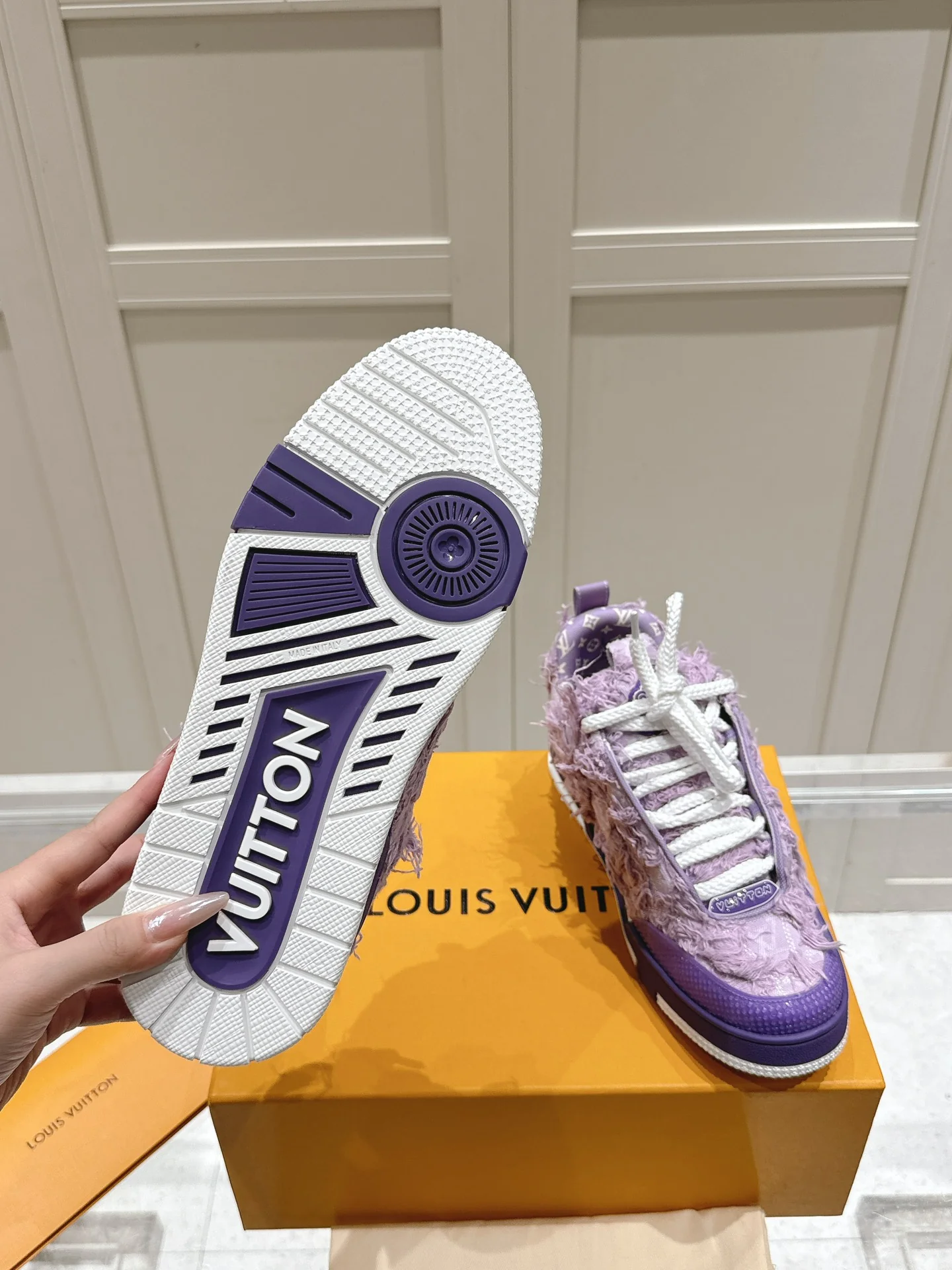 LV-2024-Кроссовки-Фиолетовые