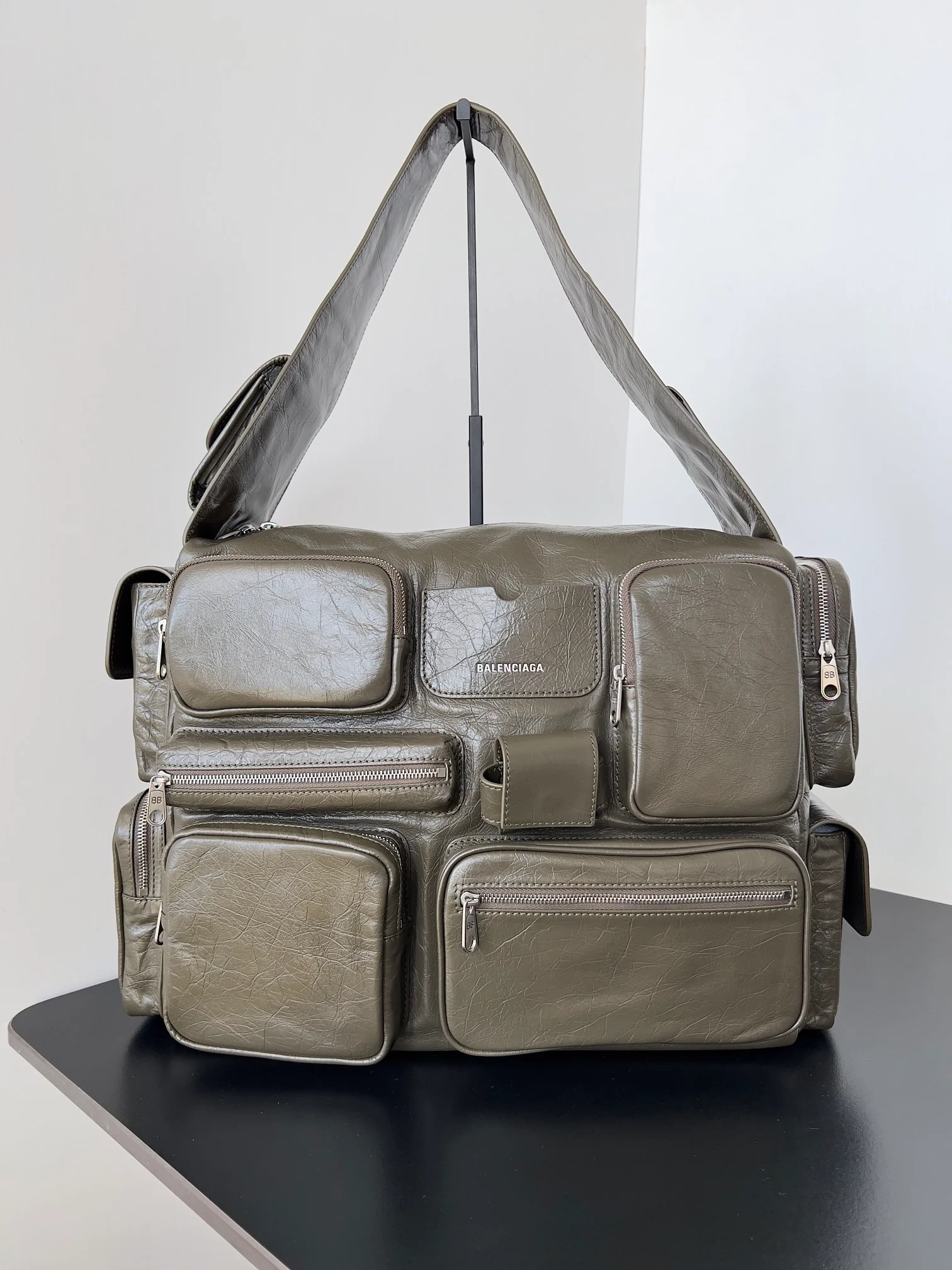 Сумка Balenciaga Superbusy - большой размер 41-9 см - цвет хаки