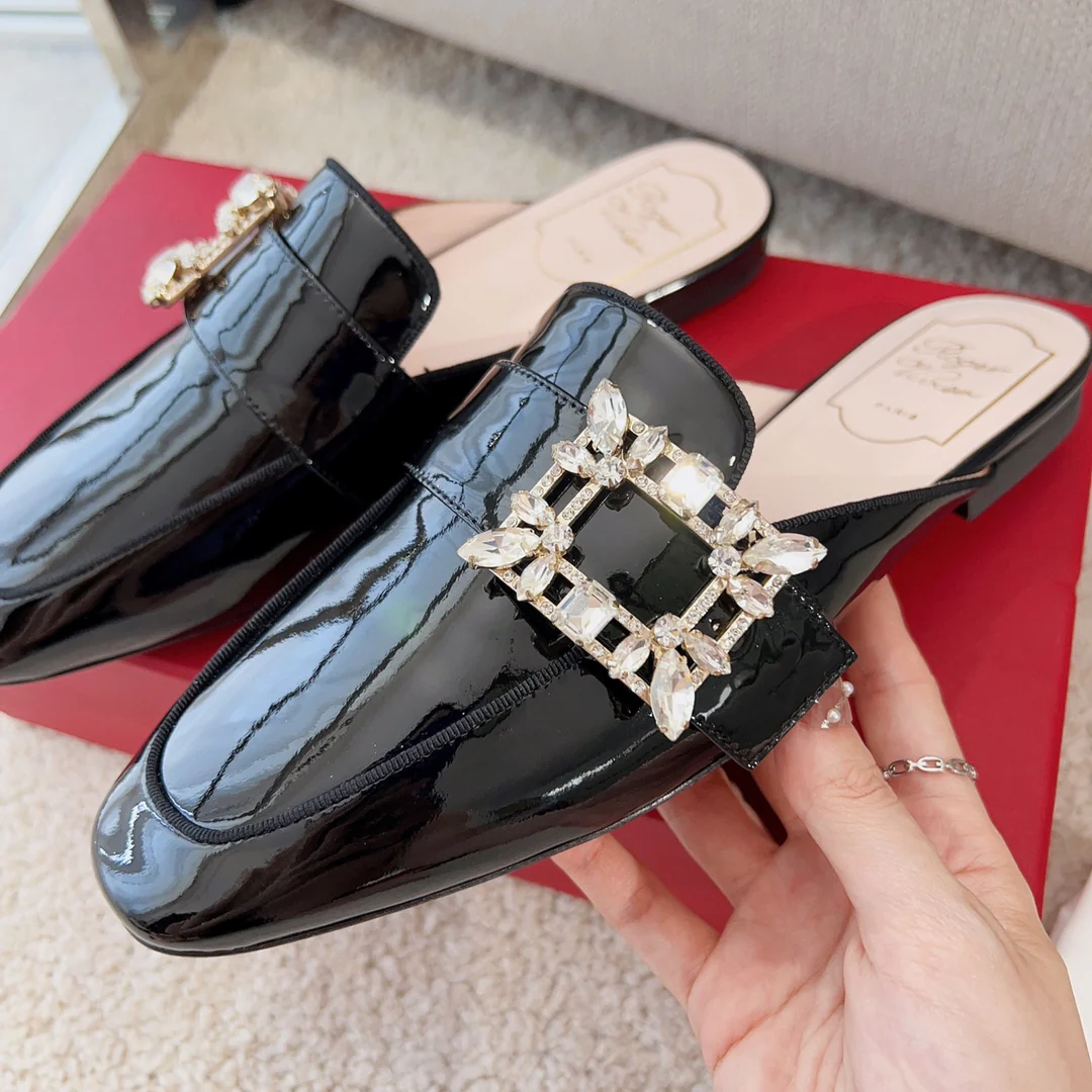 Обувь RV - пряжка Versailles с бриллиантами - полутапочки Muller