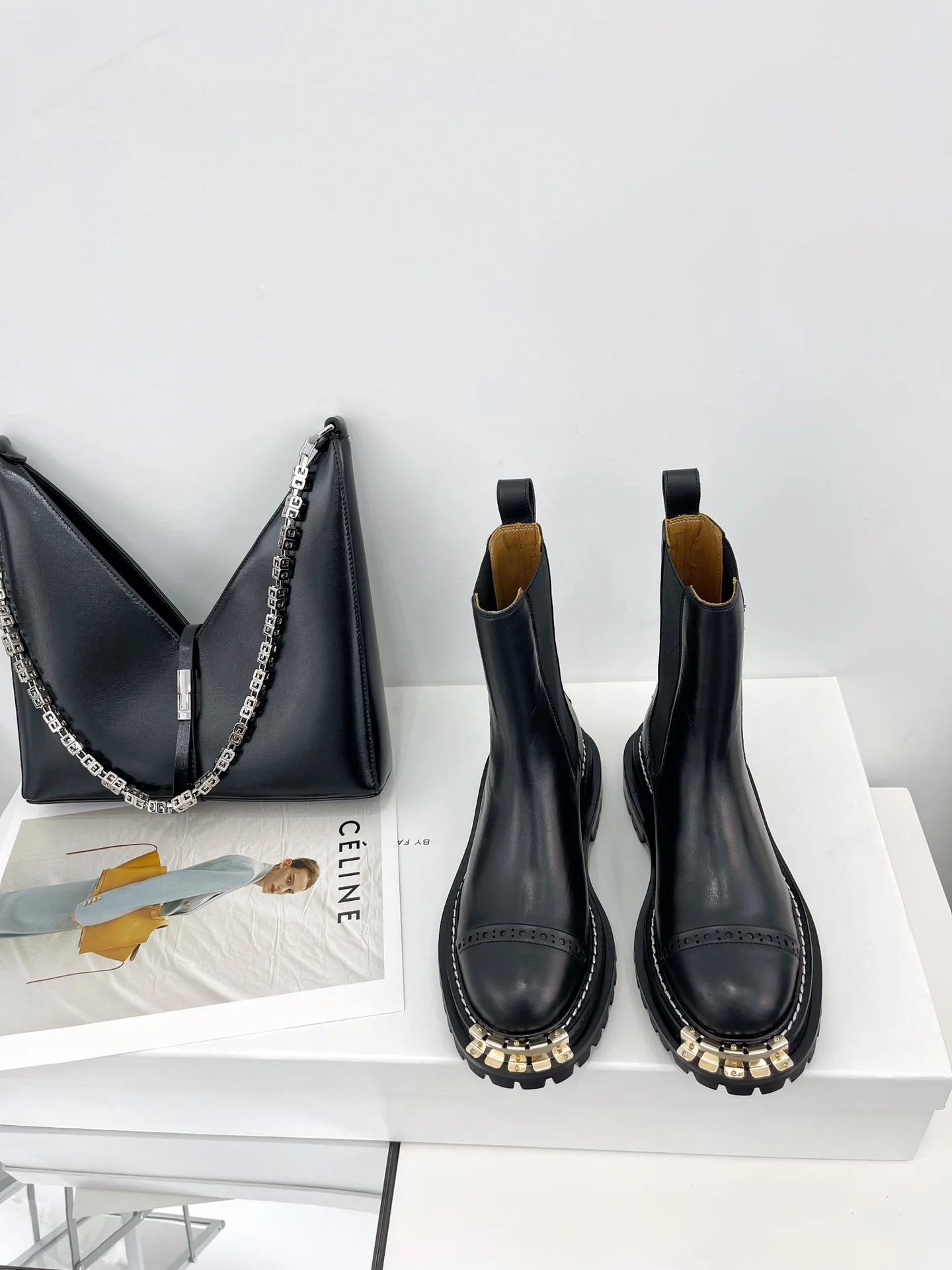 Обувь BV - BV - Металлическая колодка с отделкой стразами - Ботильоны