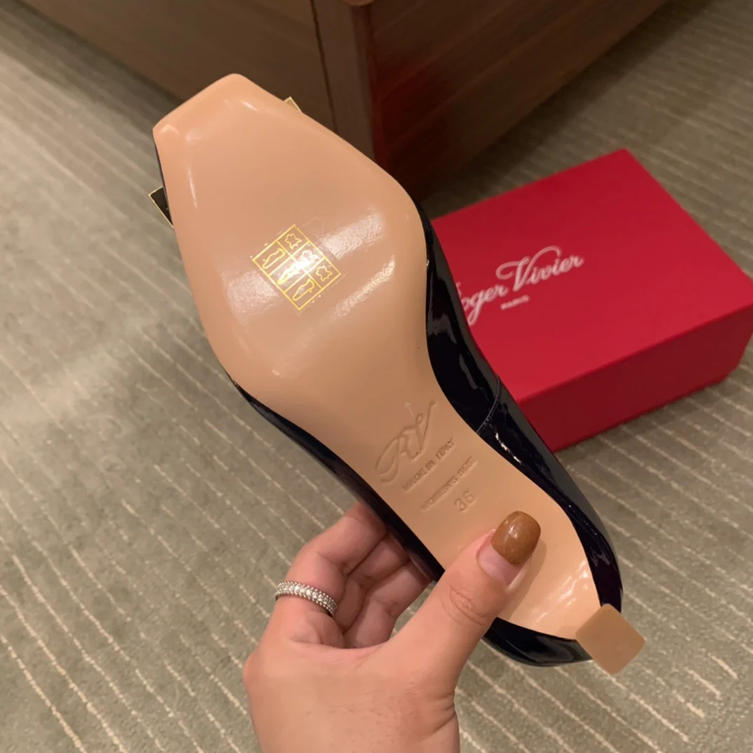 Туфли для автодомов - на высоком каблуке - темно-синие