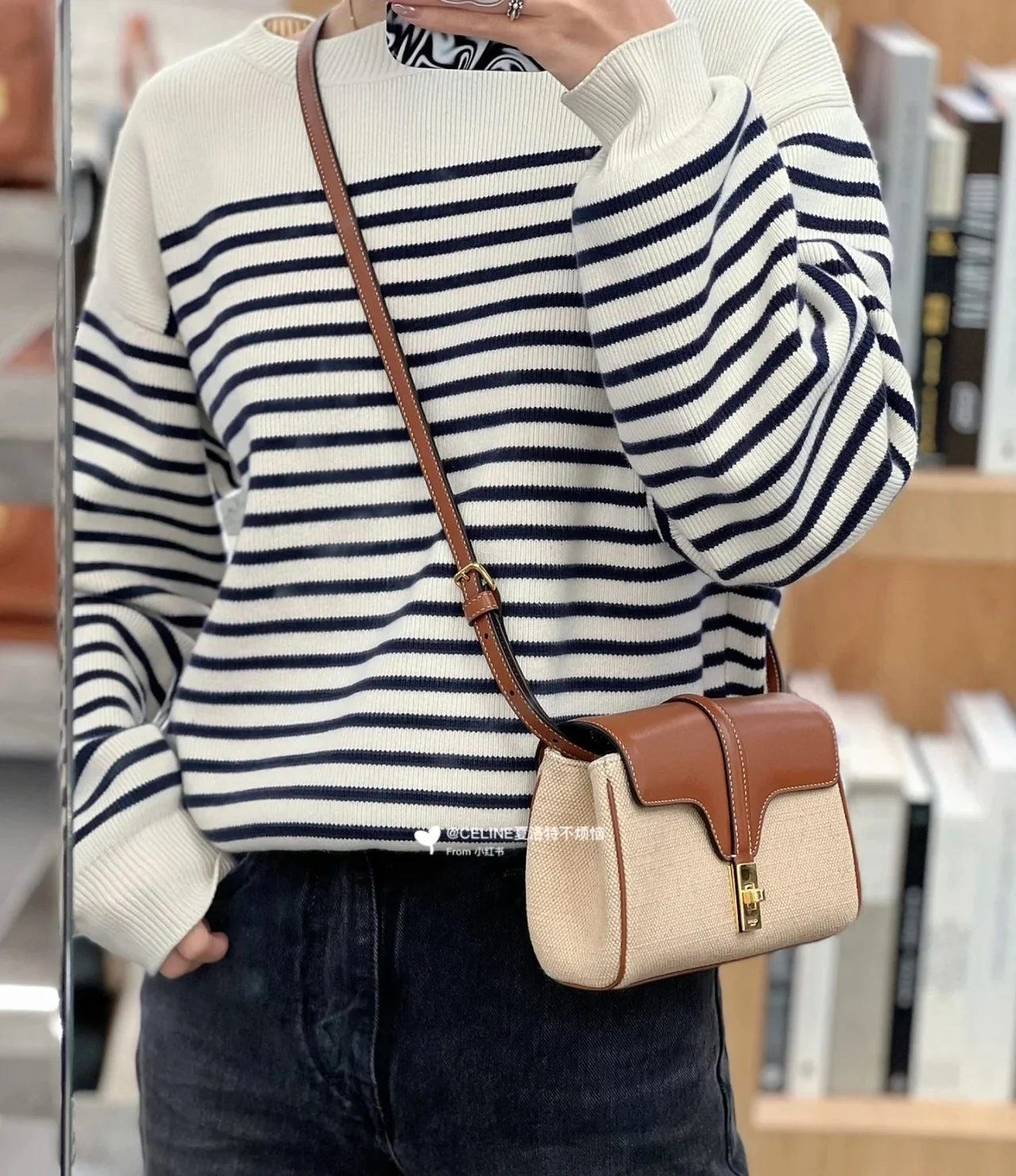 Celine Mini Soft 16 Canvas Brown