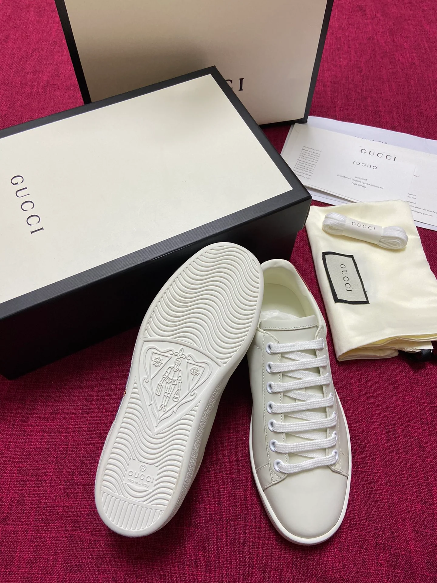 Gucci - Белые кроссовки - Кроссовки - Повседневная обувь - 9