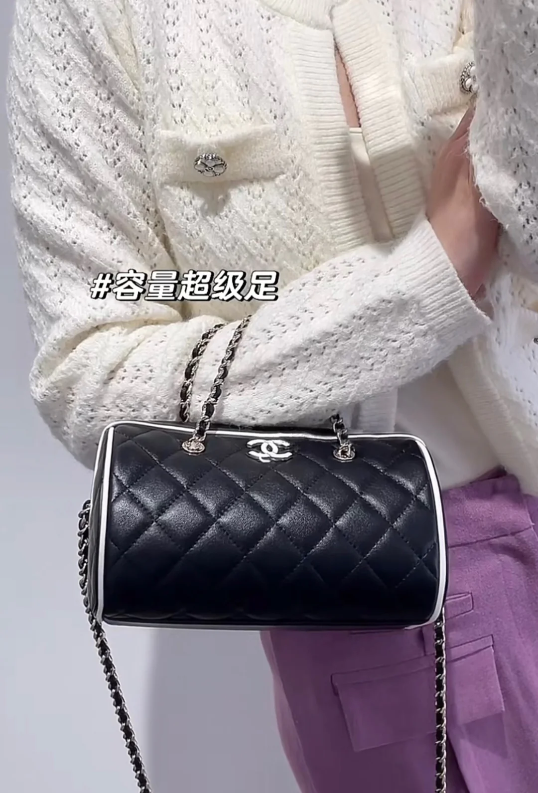 Мини-шар для боулинга из овечьей кожи, весенне-летний, 25 пенсов, с черно-белыми краями.