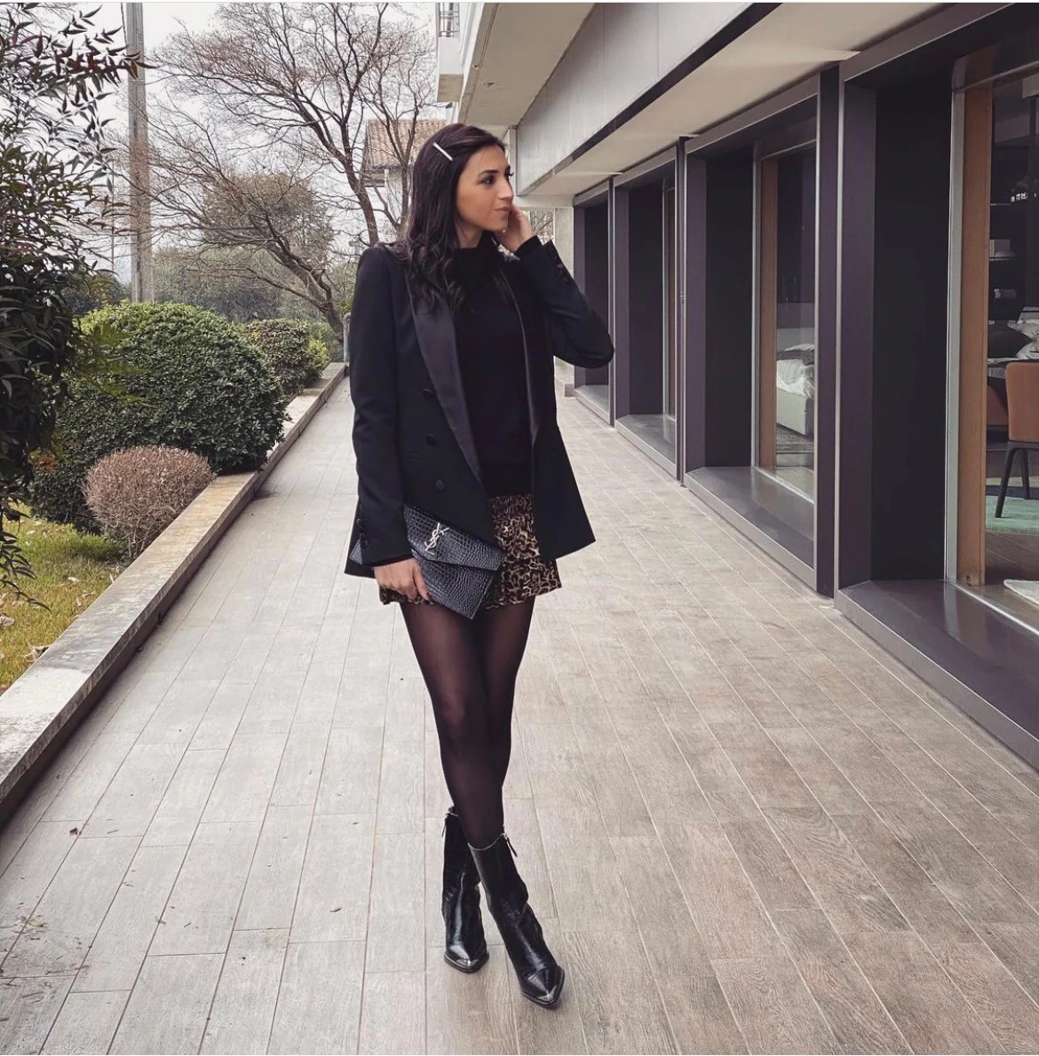 Клатч YSL с тиснением под крокодиловую кожу - 2 шт.