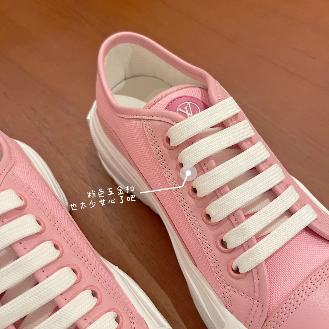 Обувь LV - LV Squad - Весна 2022 - Повседневные туфли на платформе - Розовые