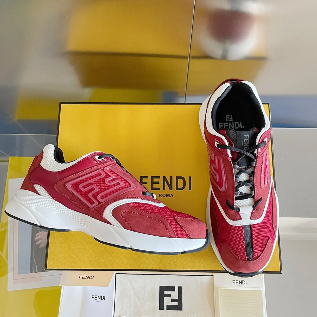 Кроссовки Fendi - Парные - Красные