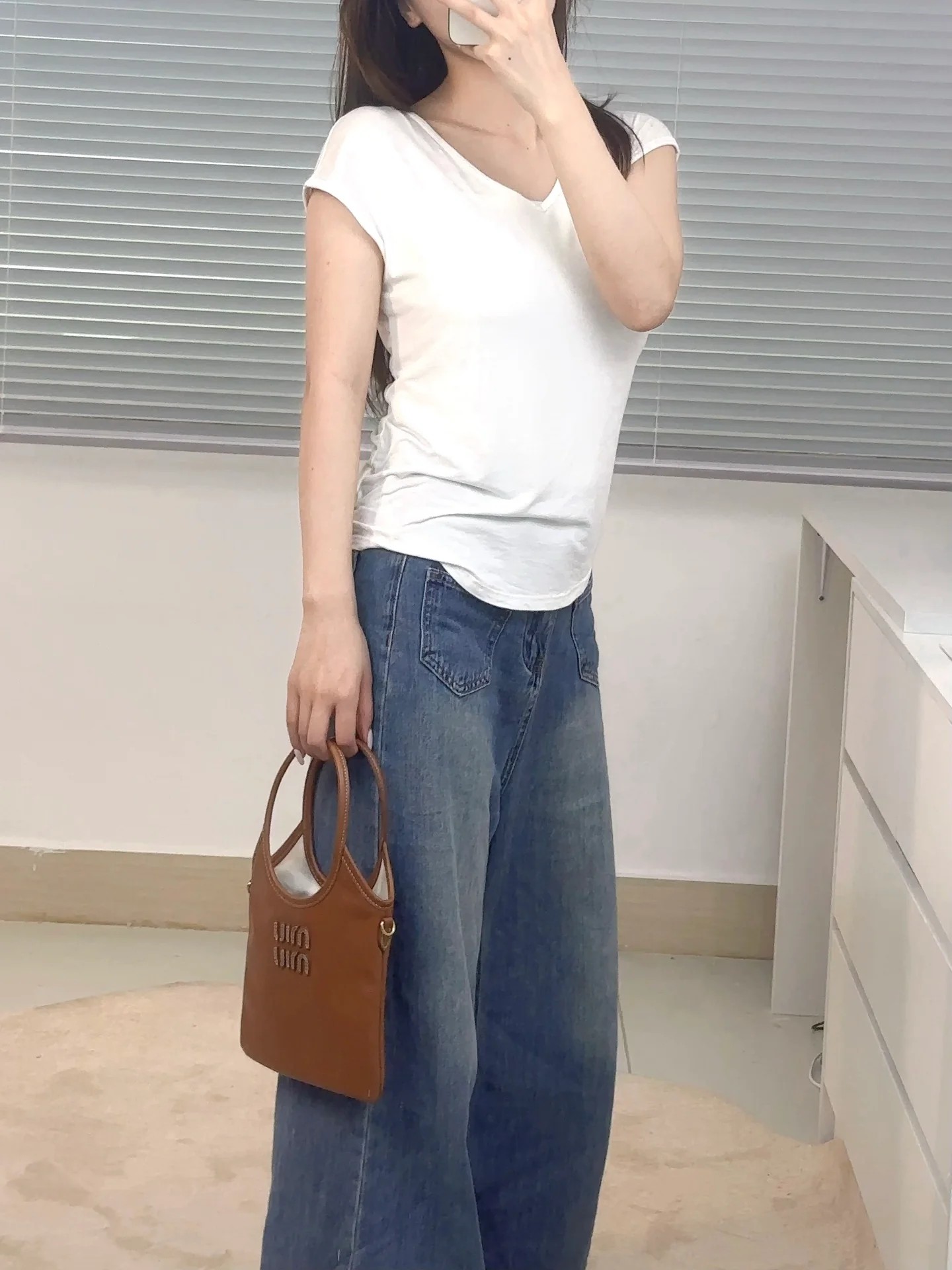 Сумка-шоппер Miu Miu-5ba281m650-??? Маленькая, коричневая