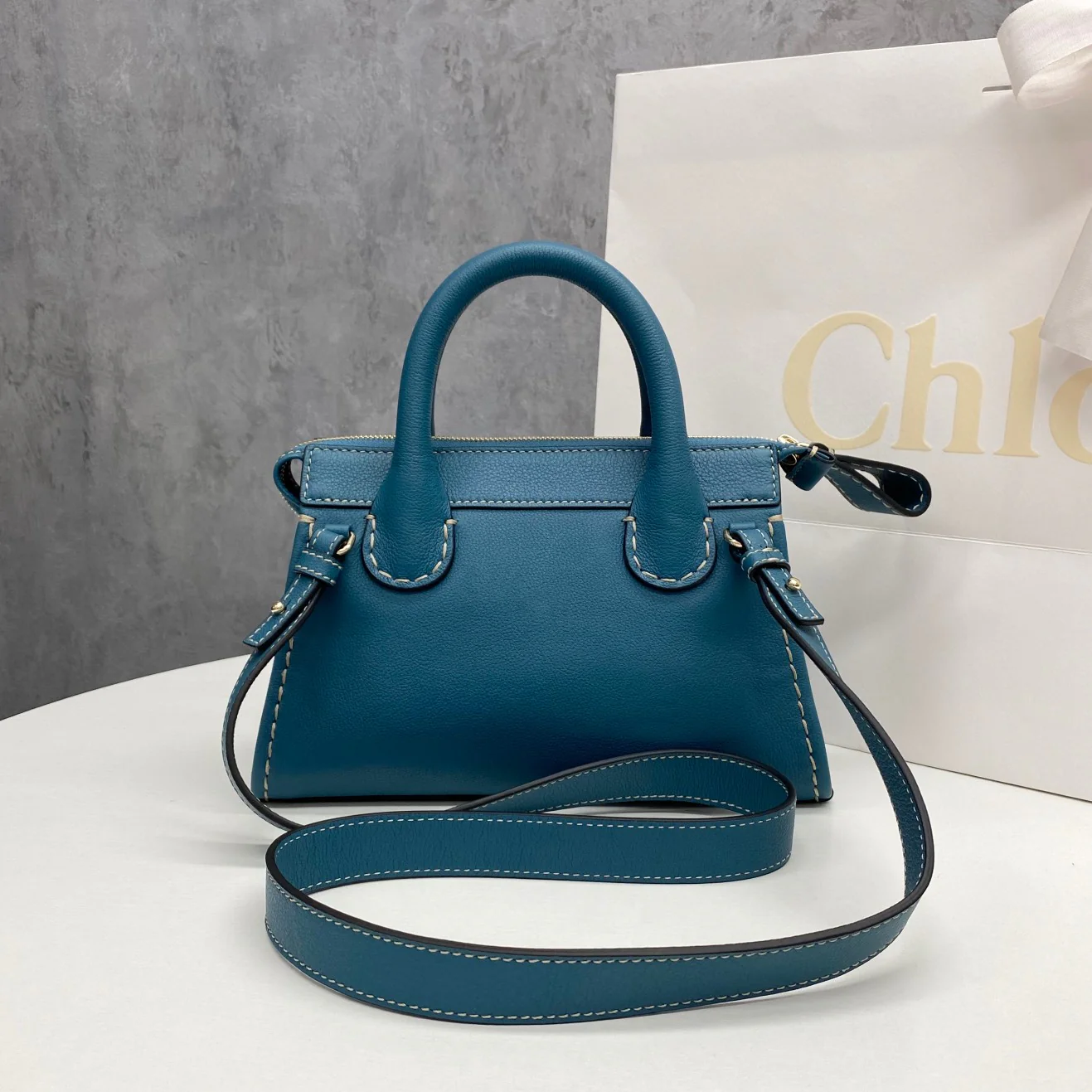 Классическая сумка Chloe - озерно-зеленый