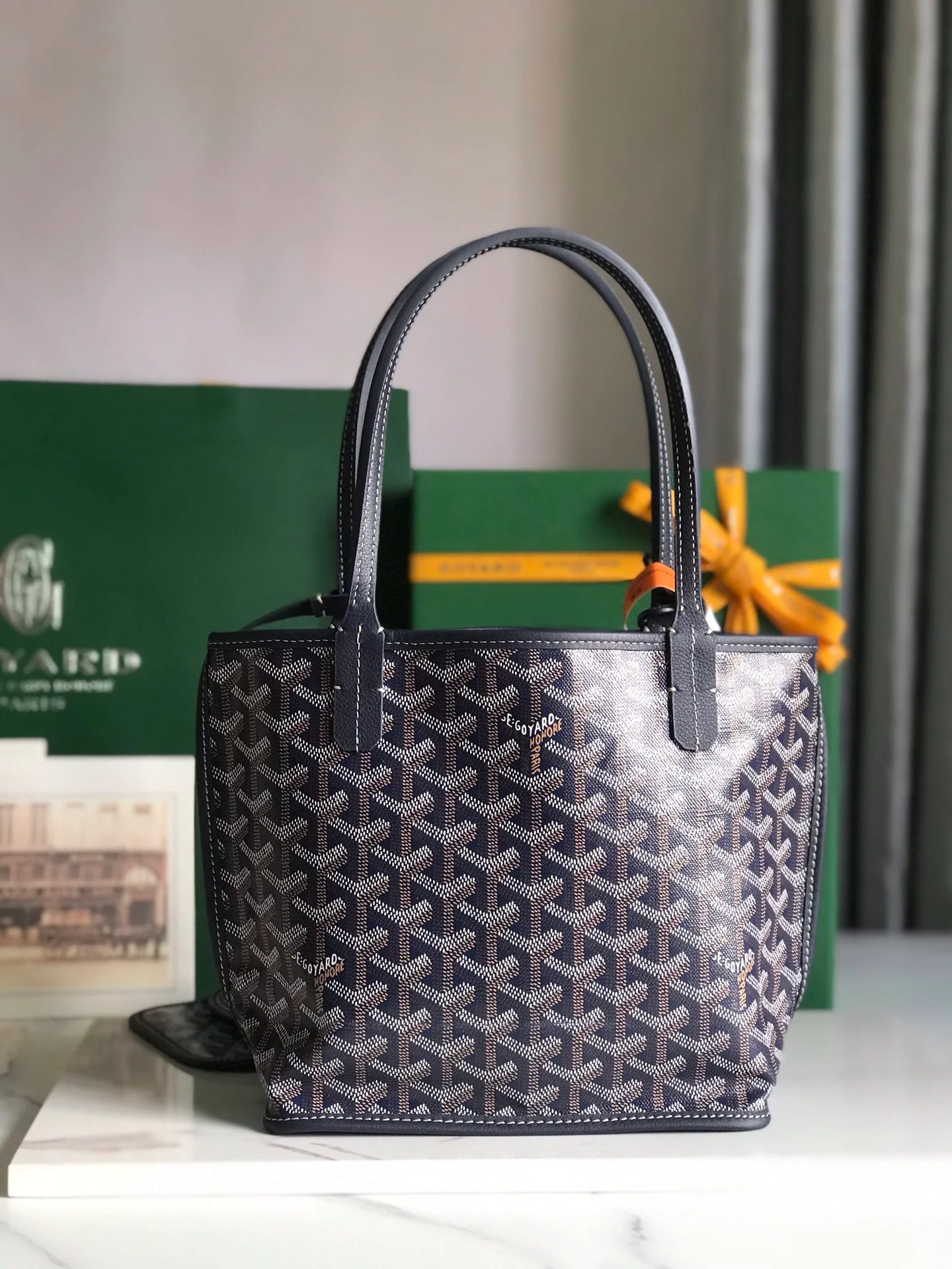 Мини-сумочка Goyard Anjou - Индиго