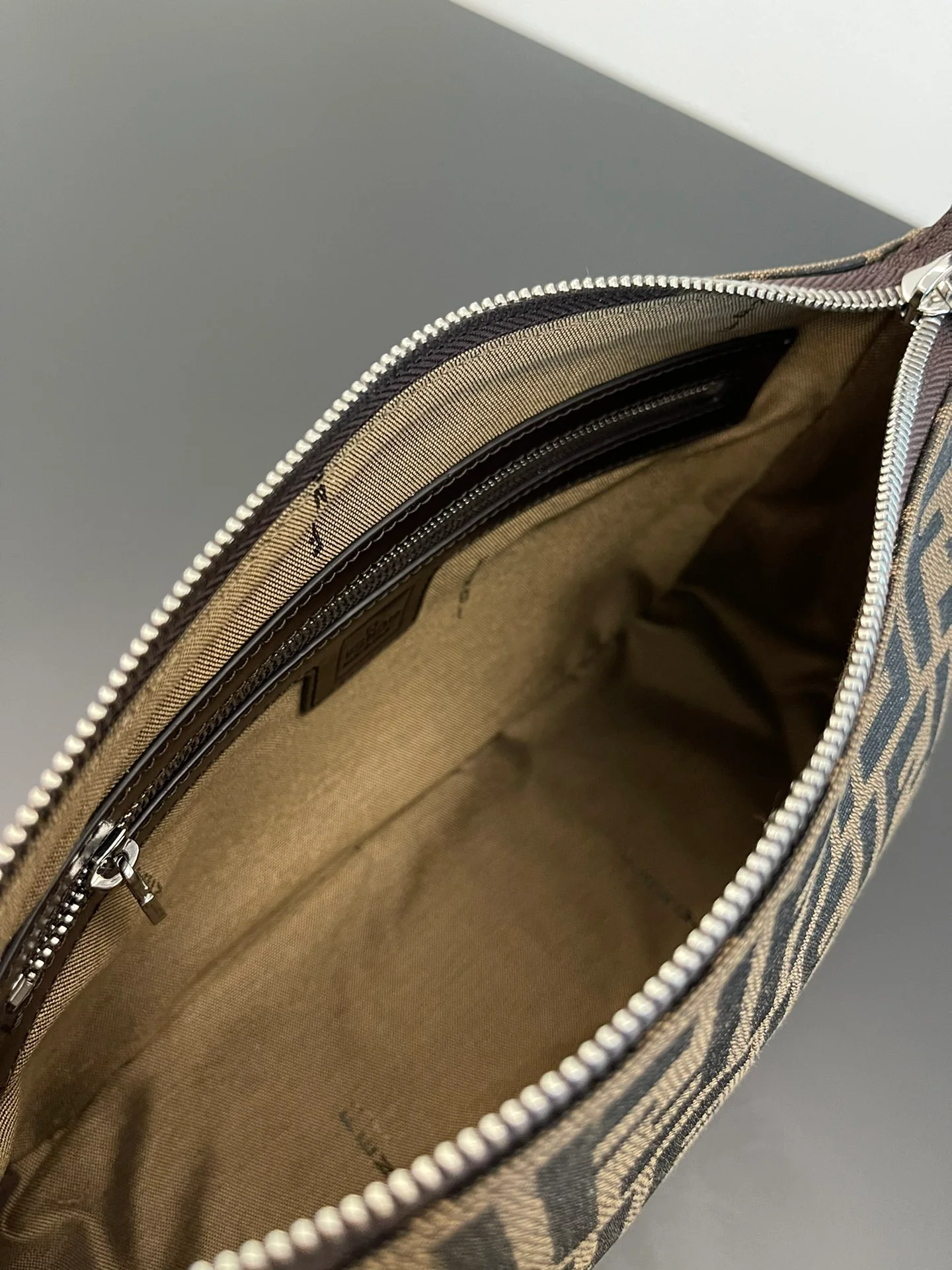 Винтажная сумка Fendi Monogram Canvas Underarm Bag