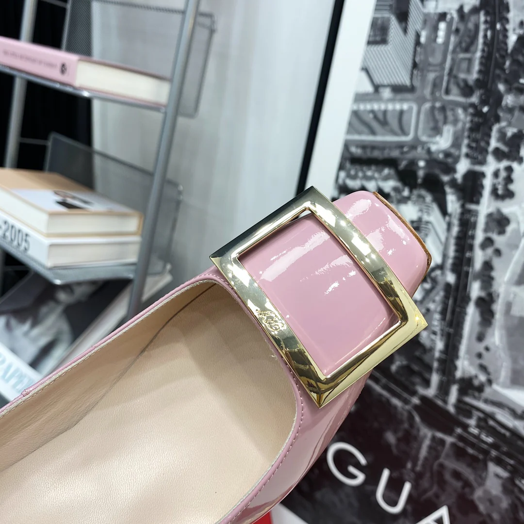 RV-7-5 см Каблук-банан - Розовый с фиолетовым