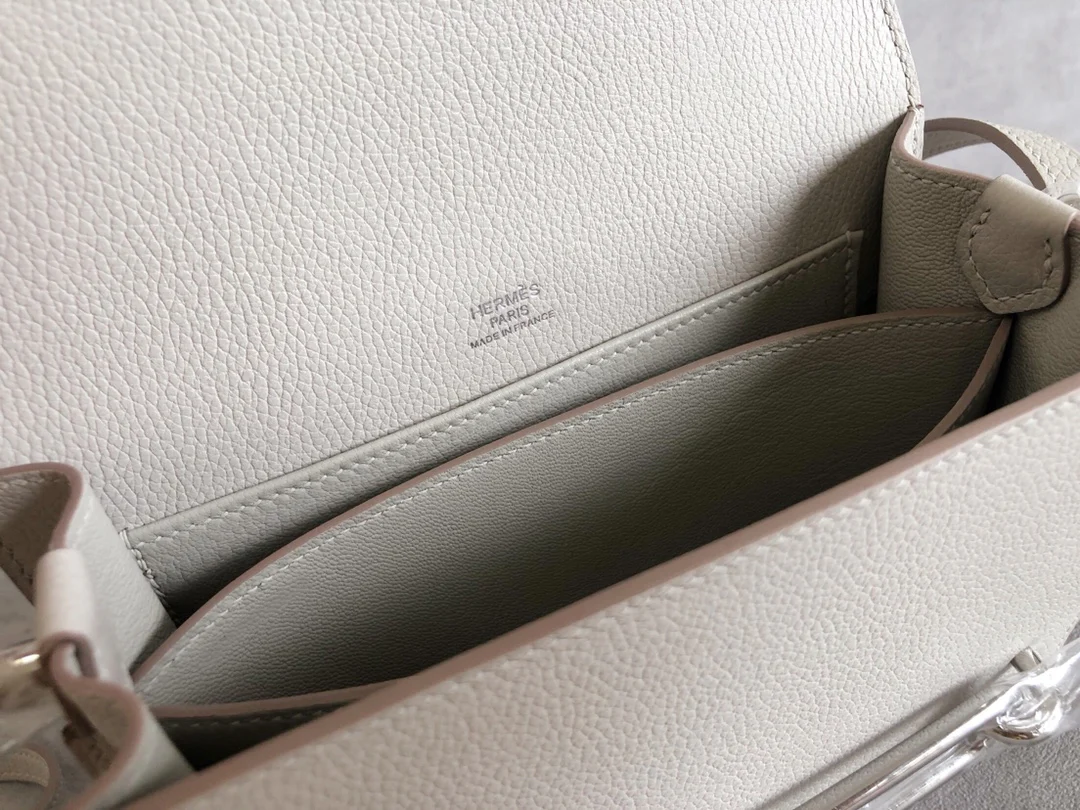 Hermes Roulis 19-8L Glacier White Silver Buckle