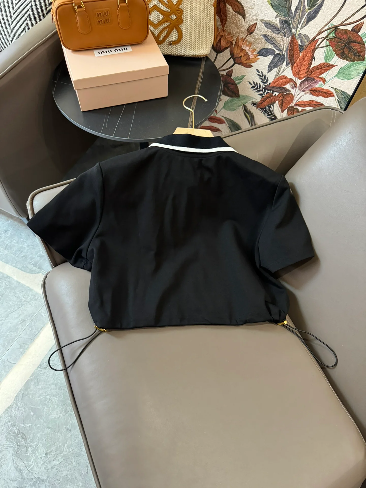 Комплект из рубашки-поло с коротким рукавом Celine 2404 - черный