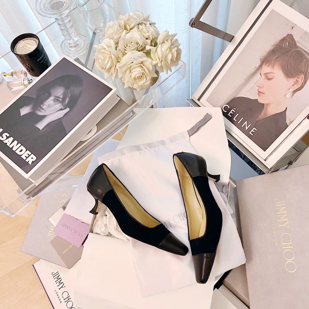 Туфли на низком каблуке Jimmy Retro с квадратным носком