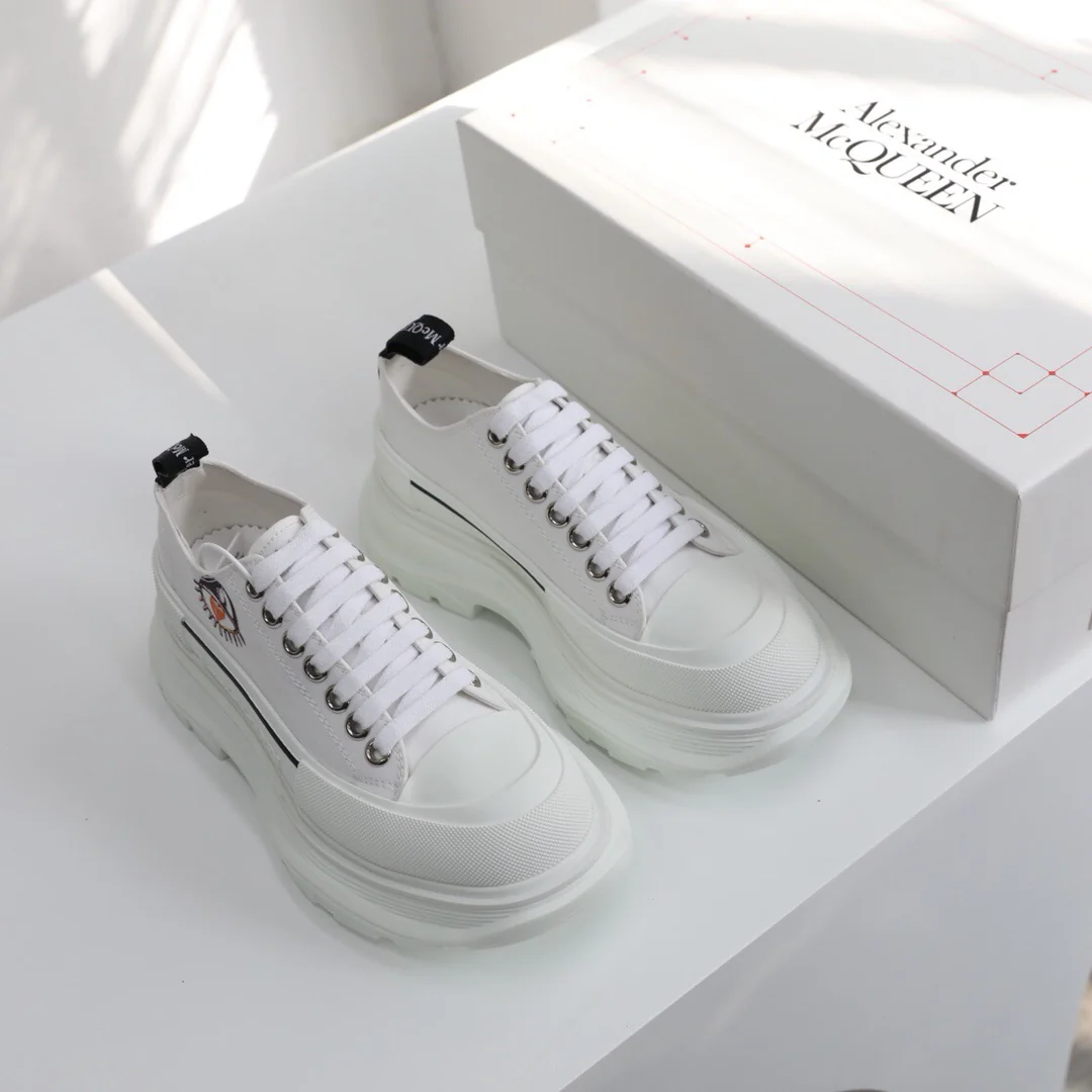 Кед на платформе McQueen, унисекс, в стиле граффити.