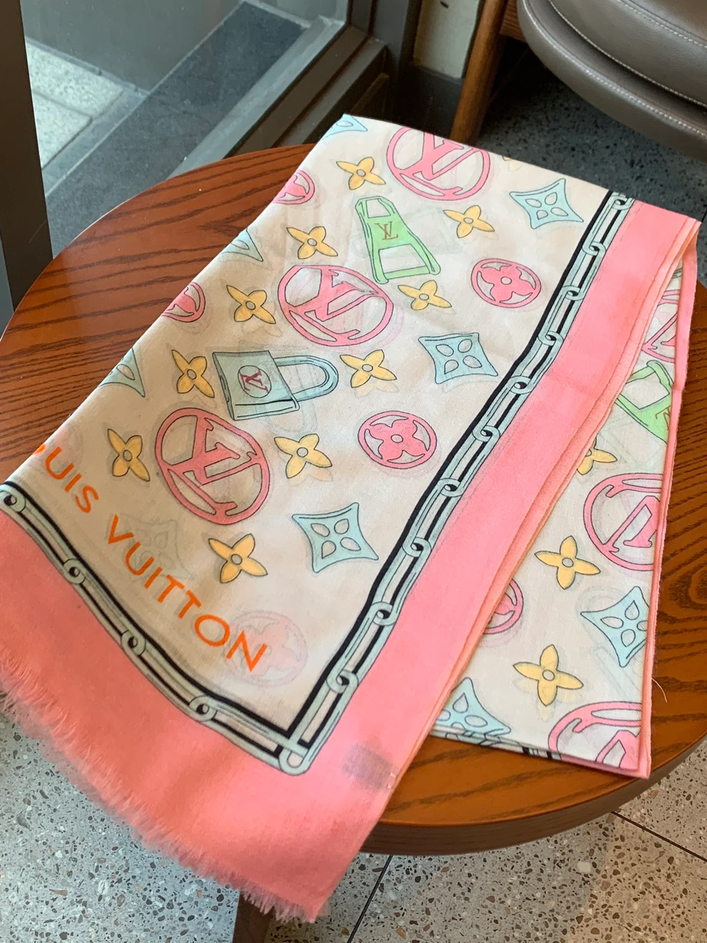 Длинный шарф LV Monogram - 110-200 см - 100% высококачественный кашемир