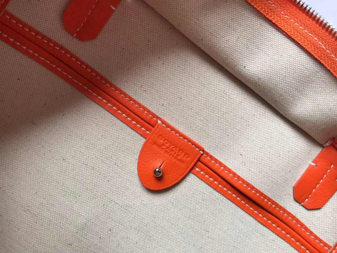 Большая Большая Сумка На Молнии Goyard - Оранжевый