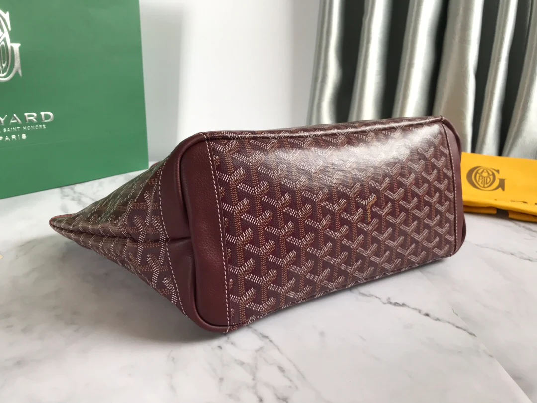 Маленькая сумка-тоут Goyard на молнии - коричневая
