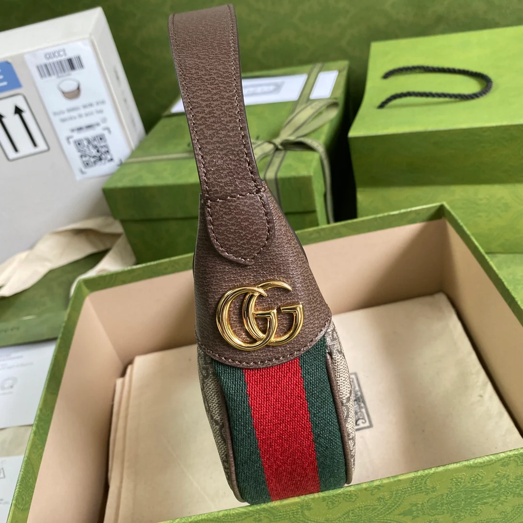 Сумка Gucci Ophidia со съемным плечевым ремнем - 20x15x5 см