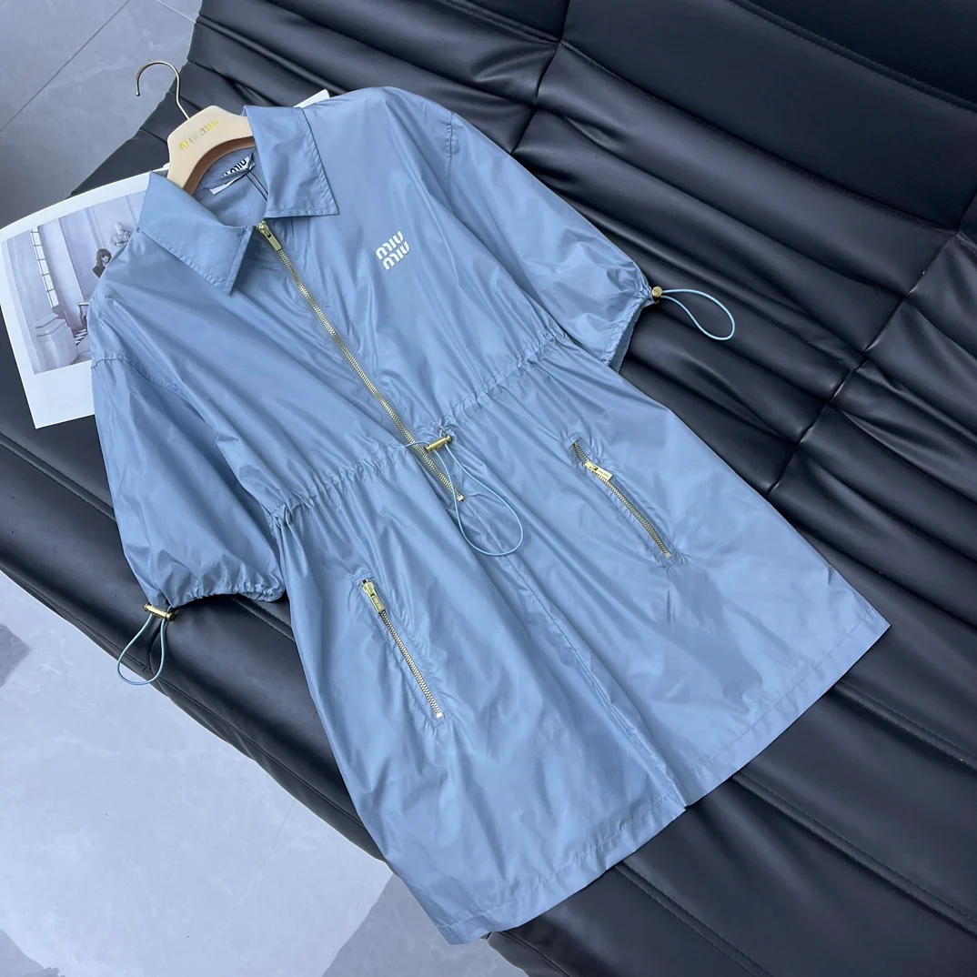 Miu Miu - 2404-24 Новинка: Платье с завязками на талии