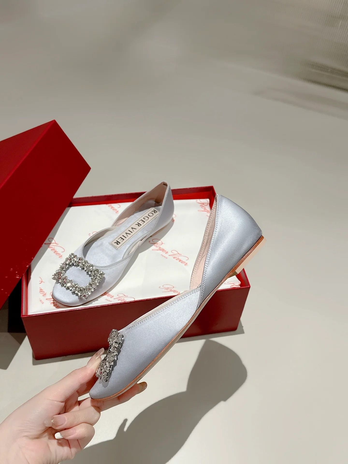 Туфли с квадратным носком и пряжкой - 2024 - балетки - синие