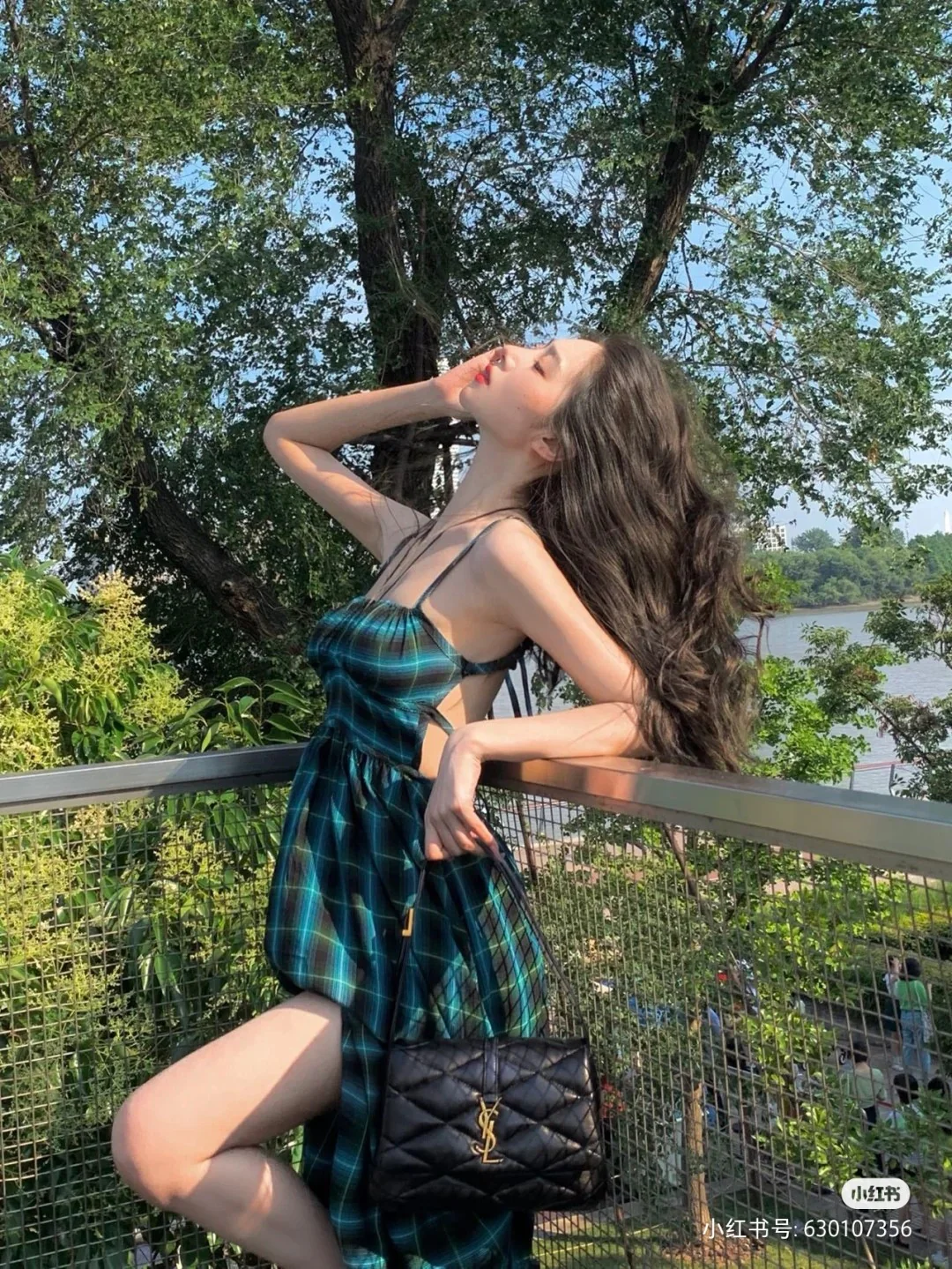 Сумка через плечо YSL-le-57 - черная