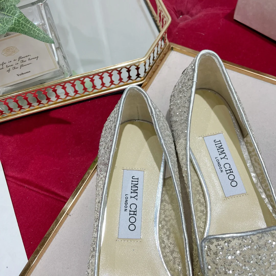 Джимми - Галстук-бабочка - Туфли с острым носком - Туфли на плоской подошве