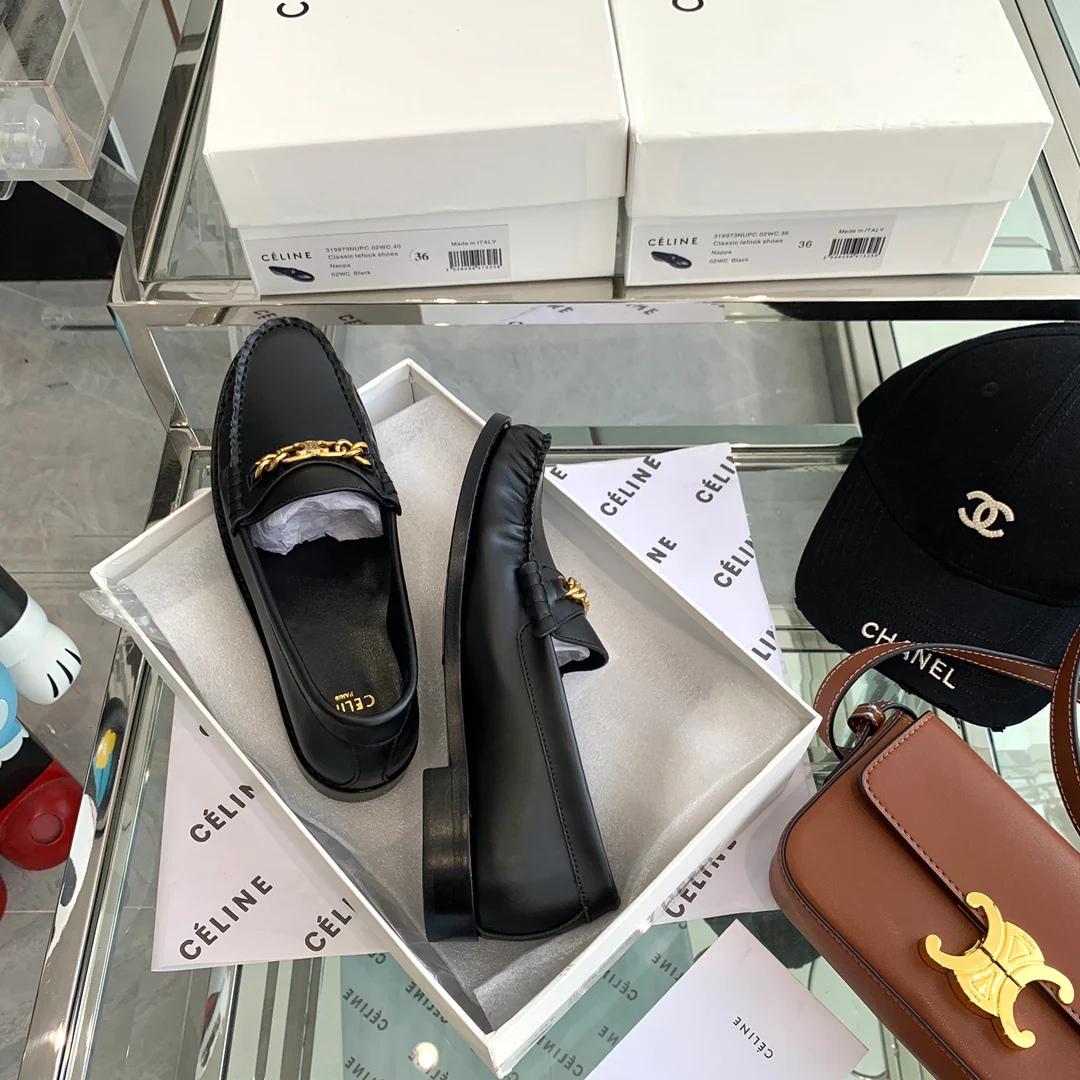 Обувь Celine - Celine - Матовая кожа - Лоферы