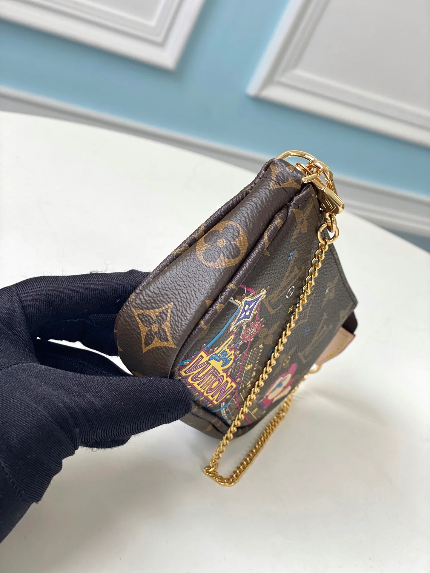 lv-m58009-box шелкография-мини-сумочка-аксессуары