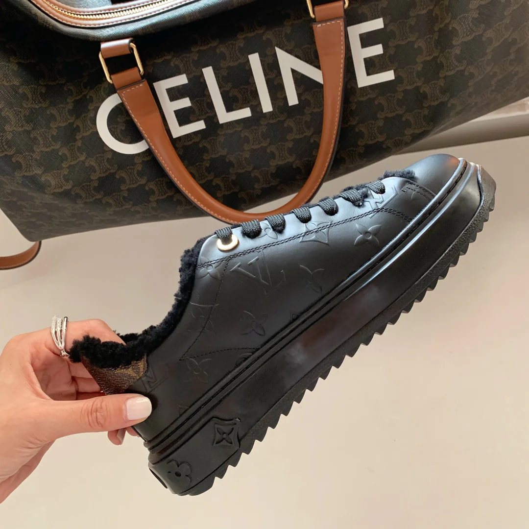 Туфли LV - LV Charlie - Весна 2022 - Платформа - Кожа - Черный