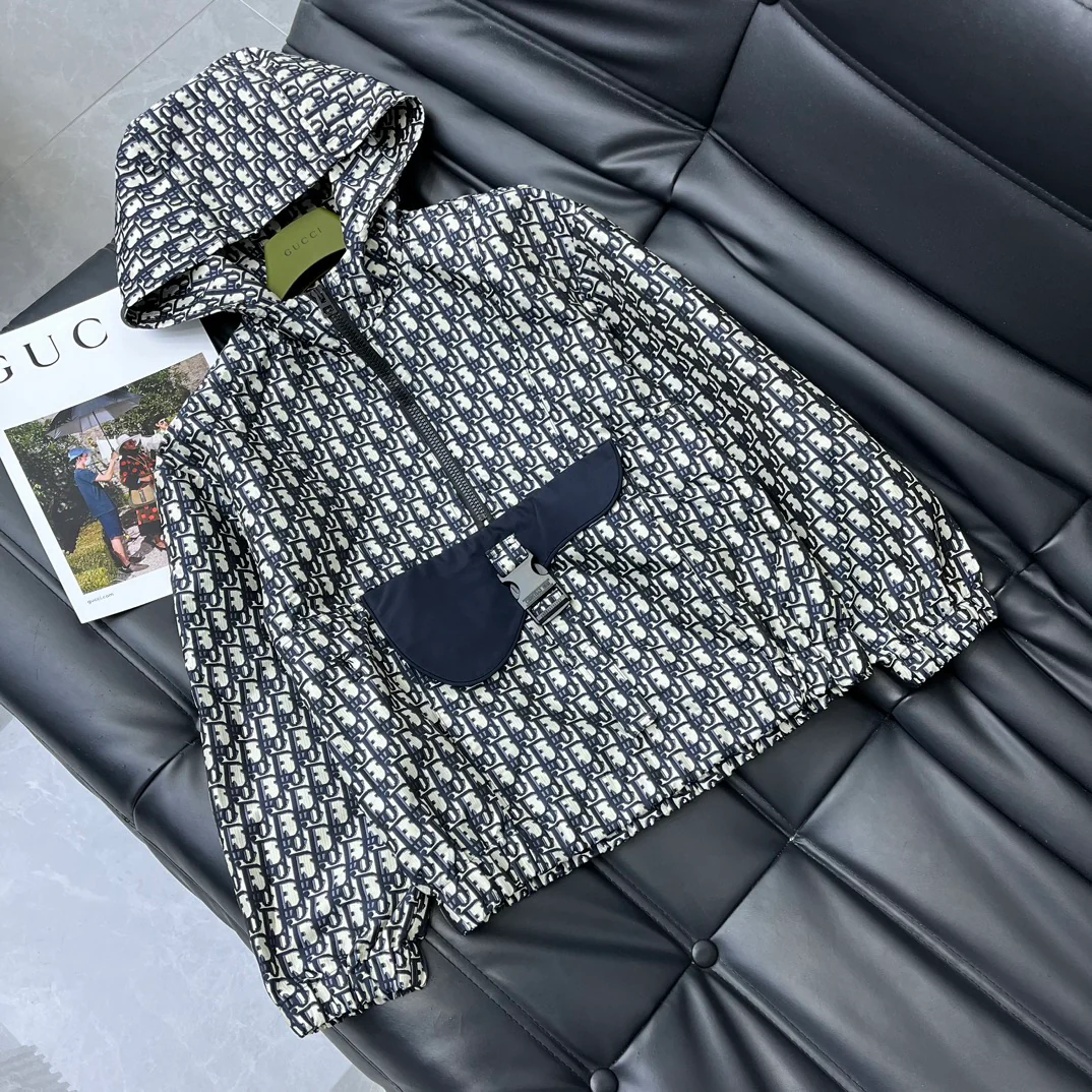 Dior - 2403-24 Новинка: ветровка из жаккардовой ткани