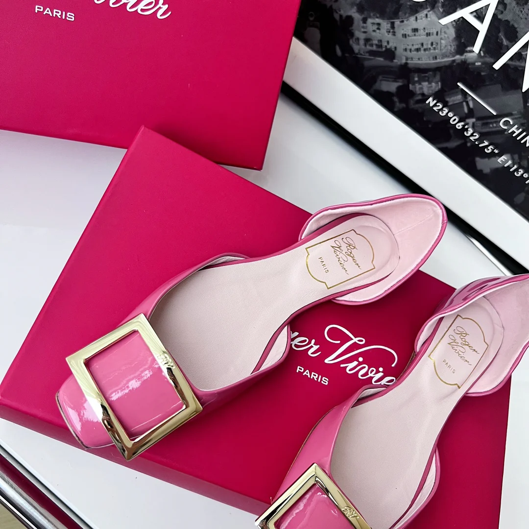 Обувь для автодомов - полые плоские туфли - арбузно-красный