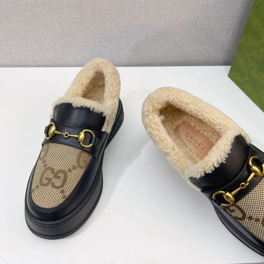 Gucci - Меховые зимние сапоги