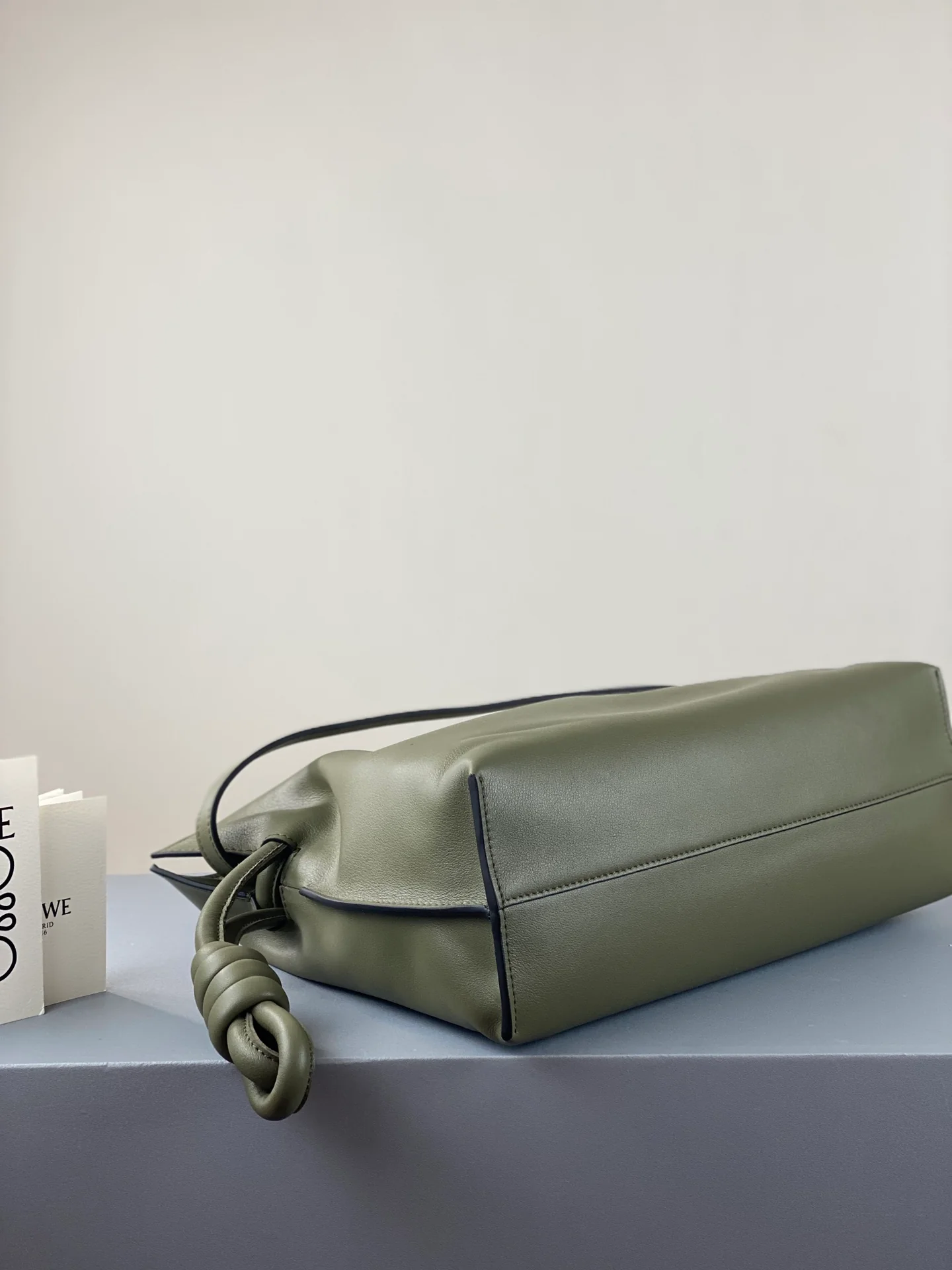 Loewe 2020 Upgraded Flamenco Leather Grass Green