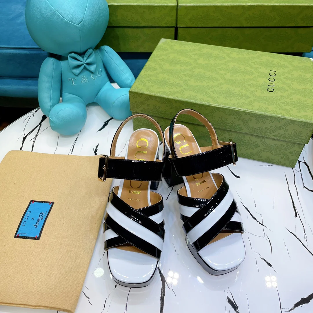 Босоножки на высоком каблуке Gucci