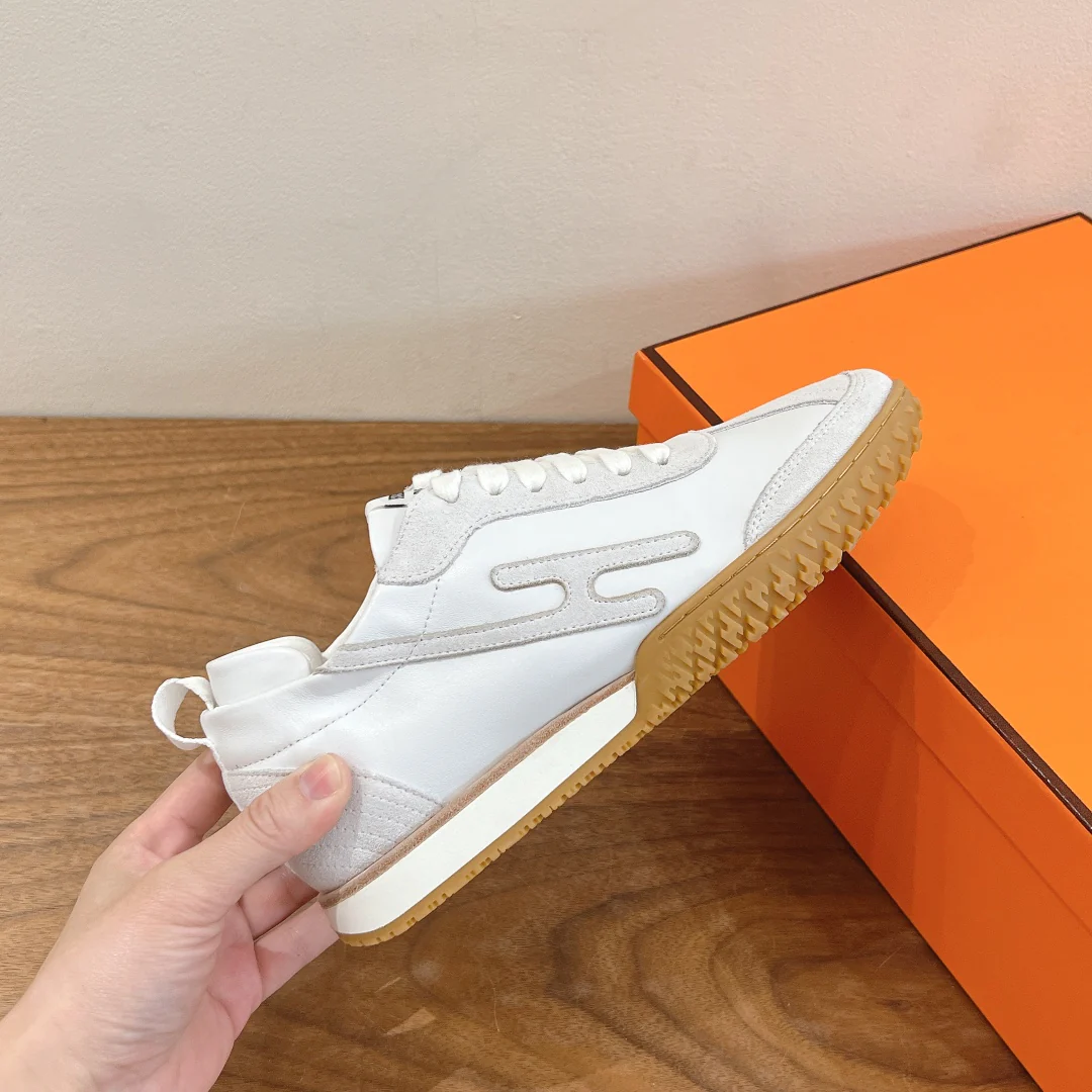 Повседневные туфли Hermes 2024 - белые