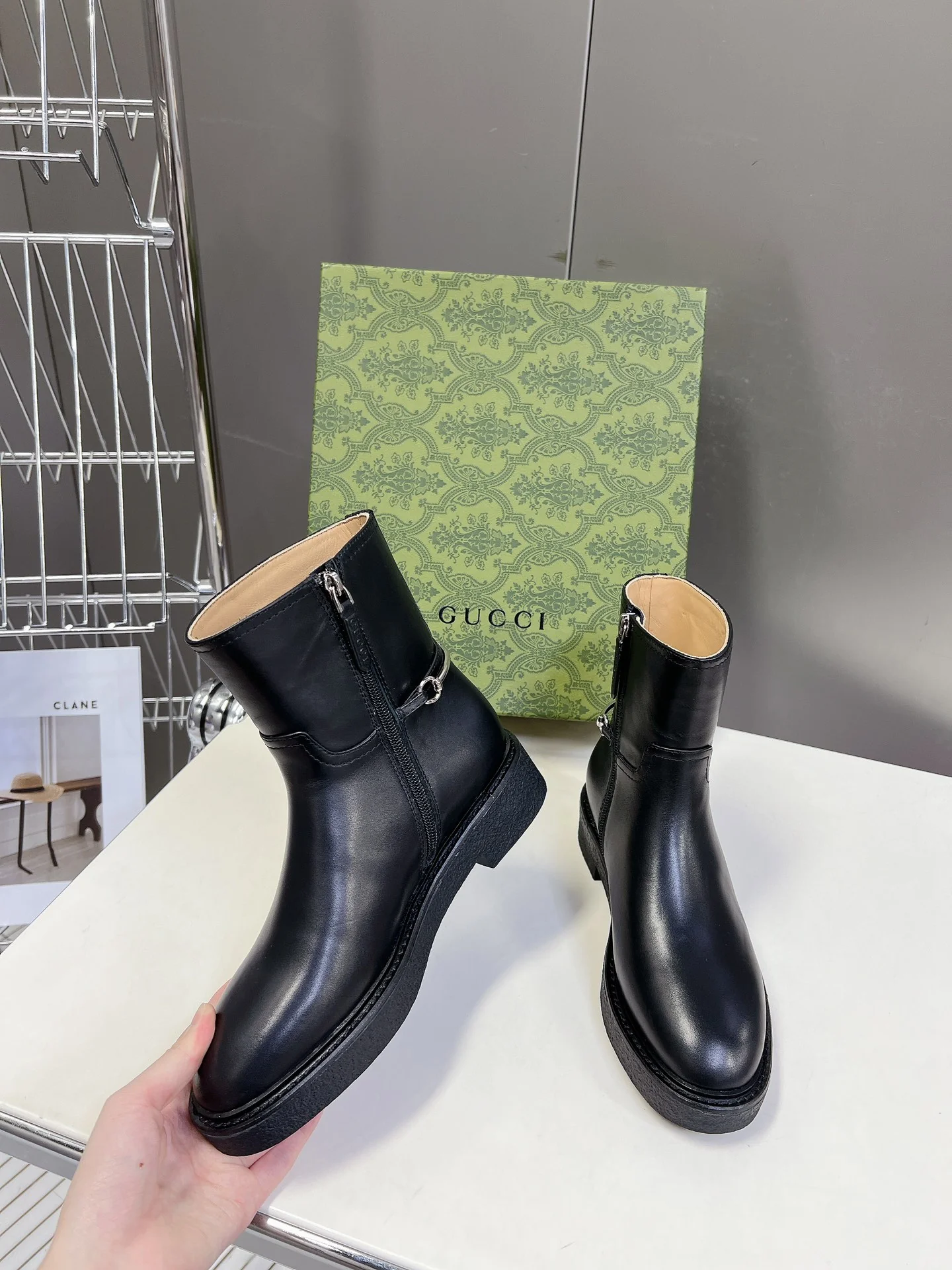 Ботинки для верховой езды Gucci 2024 - Черные - 1