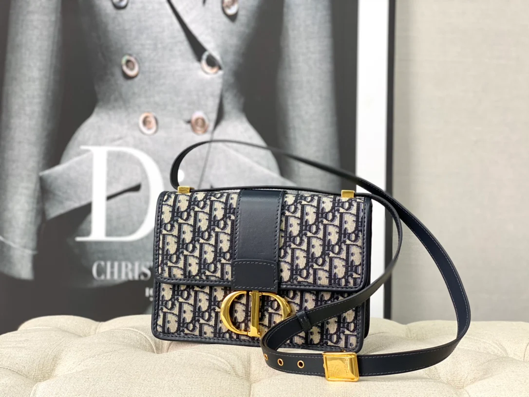 Сумка Dior 30 Montaigne - Monogram Blue