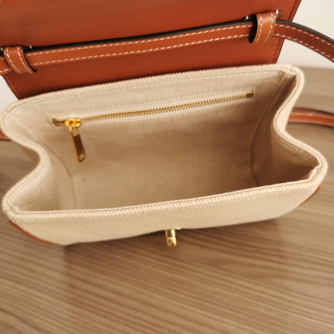 Celine Mini Soft 16 Canvas Brown