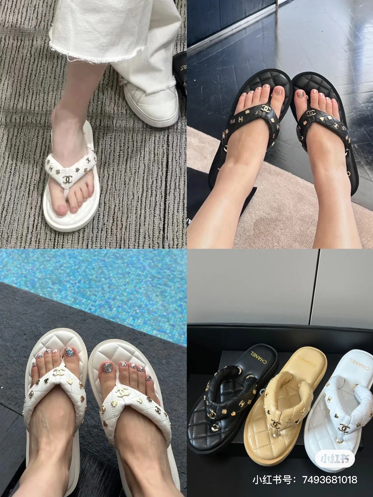 Новинка сезона весна/лето 2023 от Chanel — черные шлепанцы.