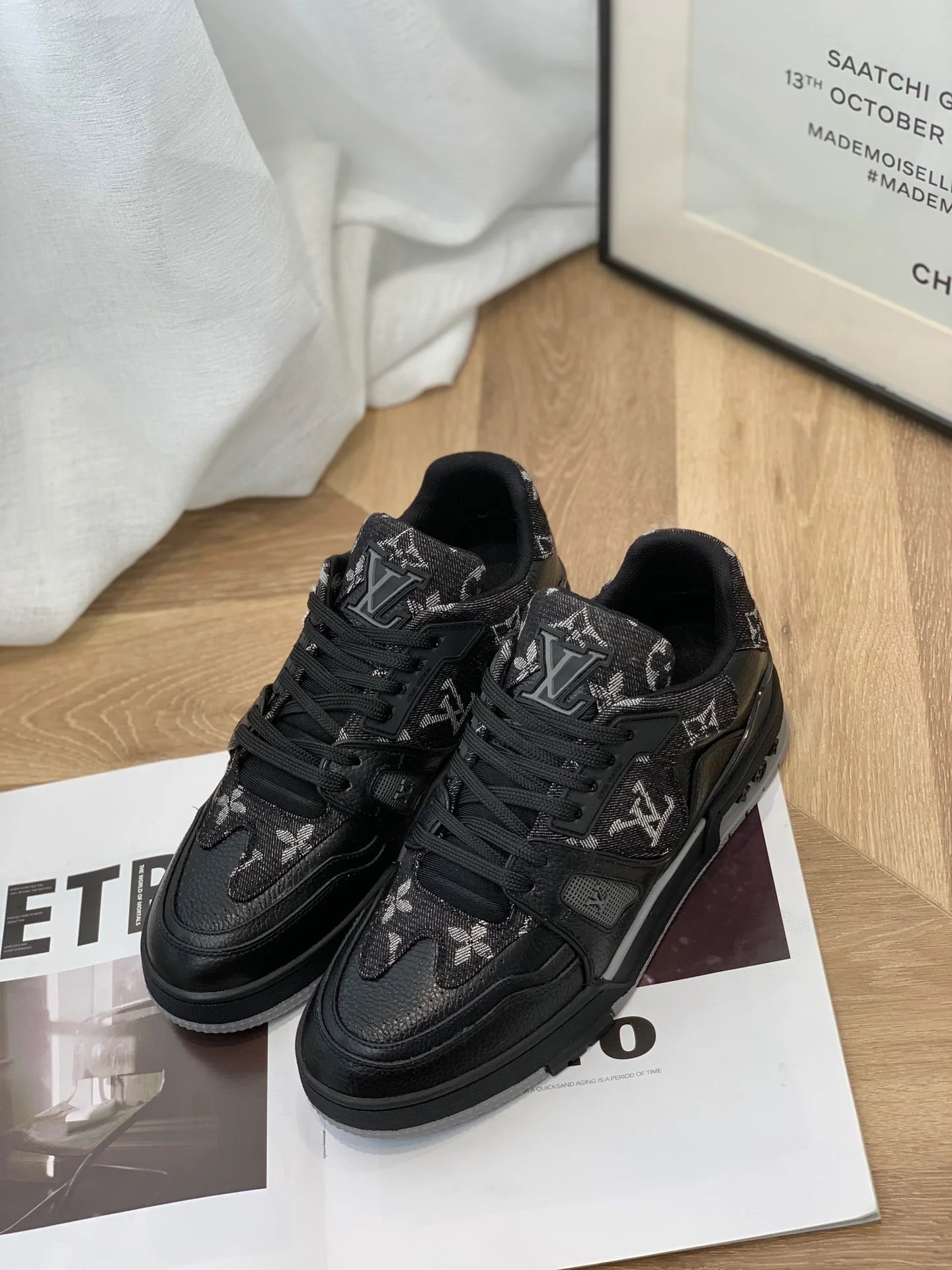 Кроссовки LV Trainer Series - Унисекс - Монограмма, черный