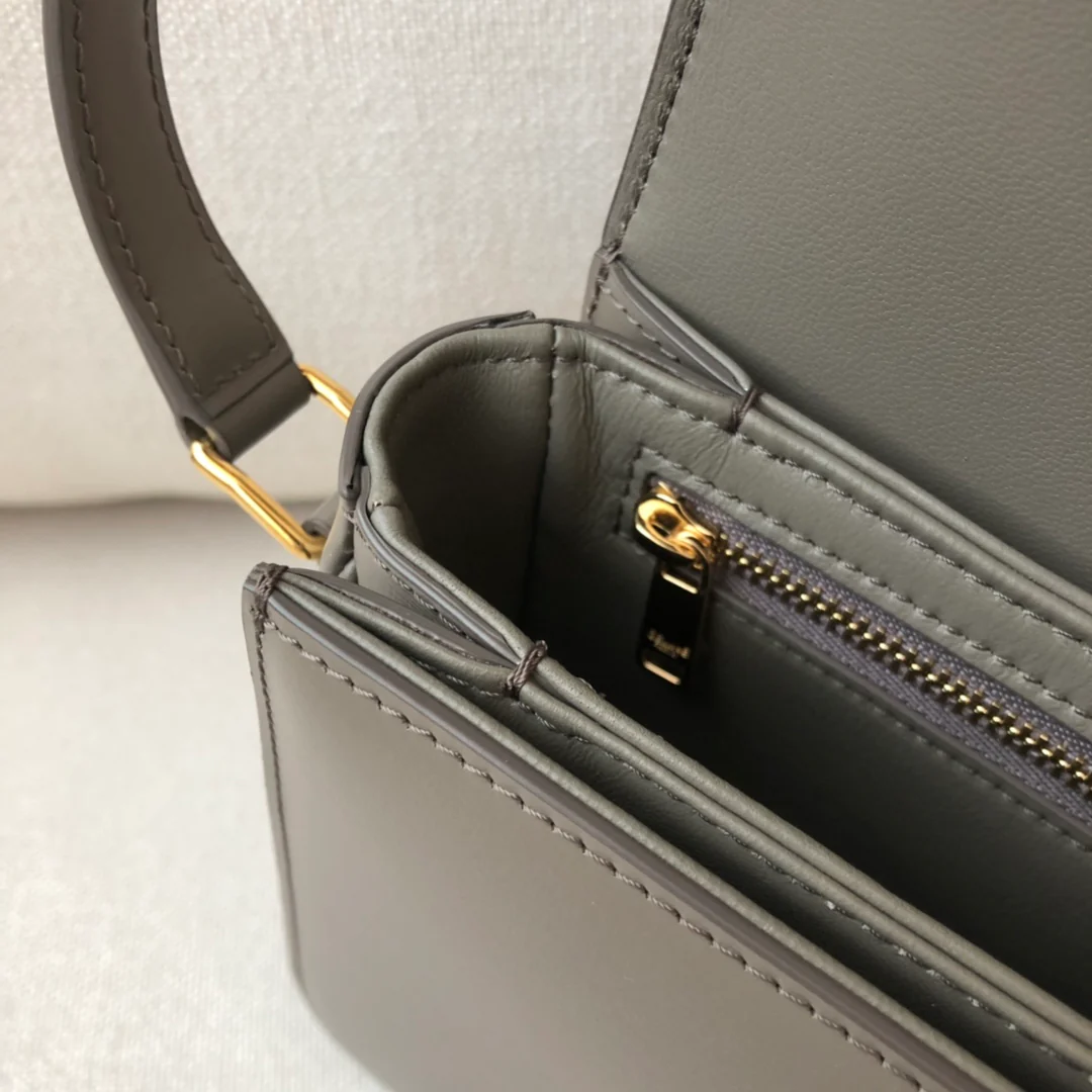 Сумка Celine Triomphe из телячьей кожи - подростковая - 18 - 5 см - 11