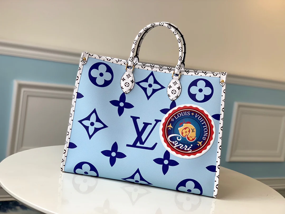 m44571-LV-onthego-Handbag-Light Blue