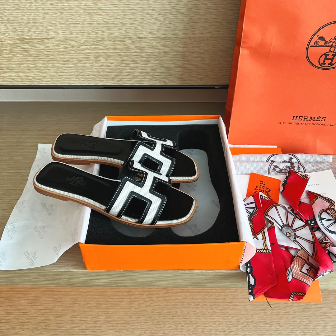 Тапочки Hermes-h Flat — 5