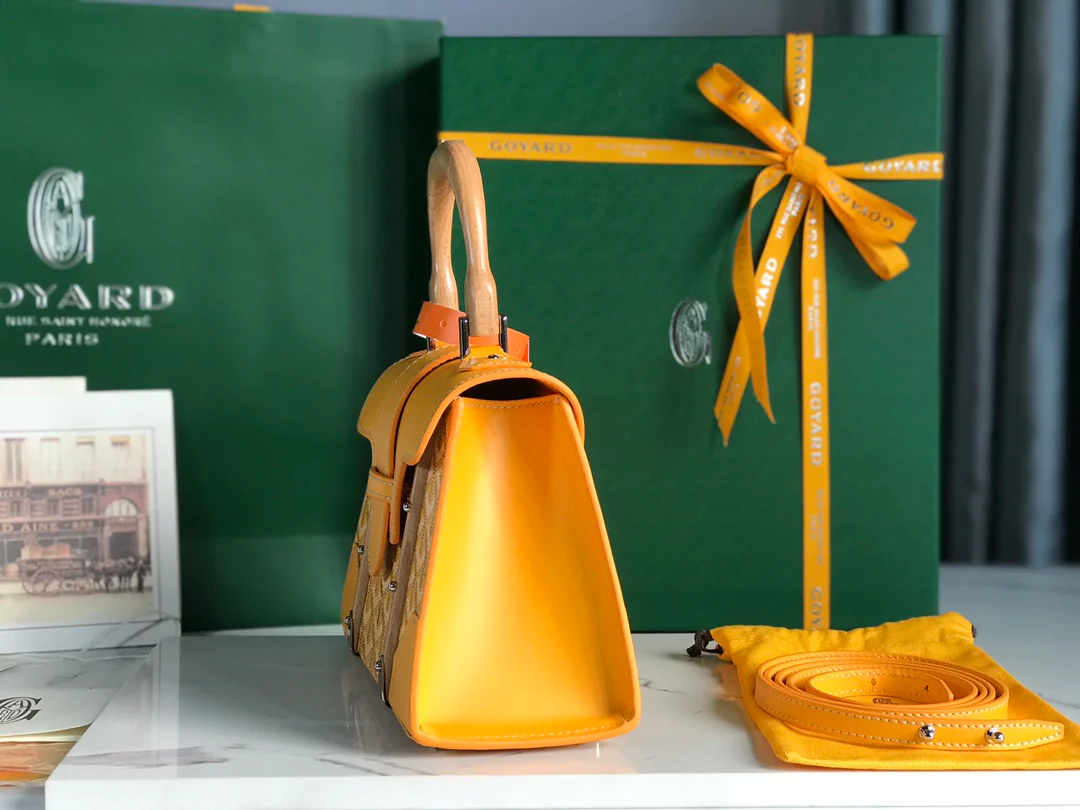 Сумка Goyard Saigon — желтая